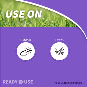 Close-up of weeds treated by Bonide Weed Beater Ultra showing rapid kill.