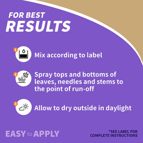 Bonide Wilt Stop clear film on leaves providing moisture retention.