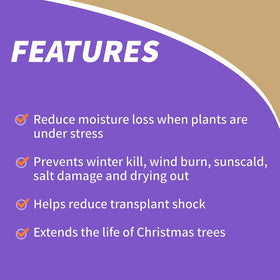 Bonide Wilt Stop foliage protection on garden plants.