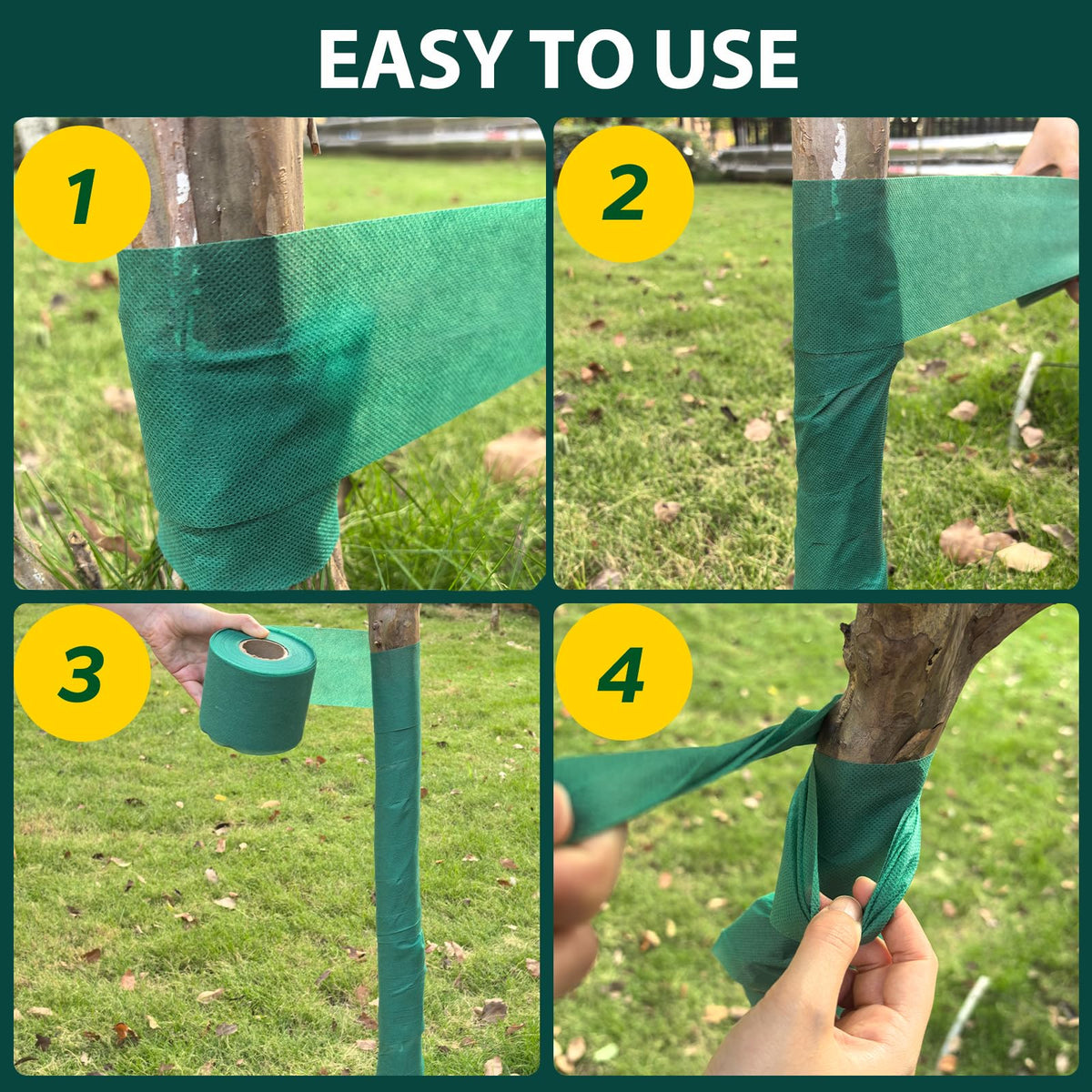 Eco-friendly biodegradable non-woven fabric detail of the Bonivack wrap.