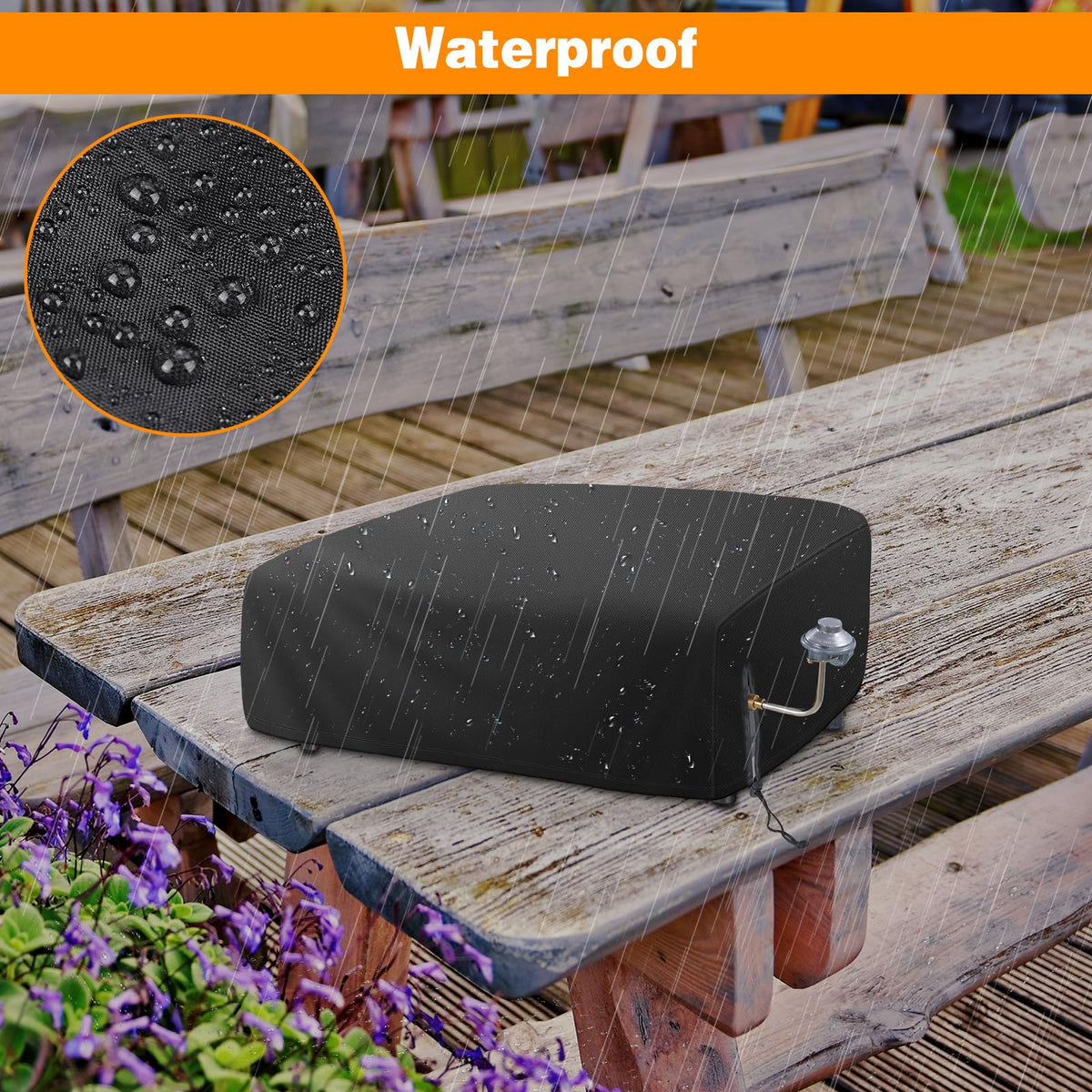 Easy-clean Bonnary grill cover made from Oxford fabric, resistant to stains.
