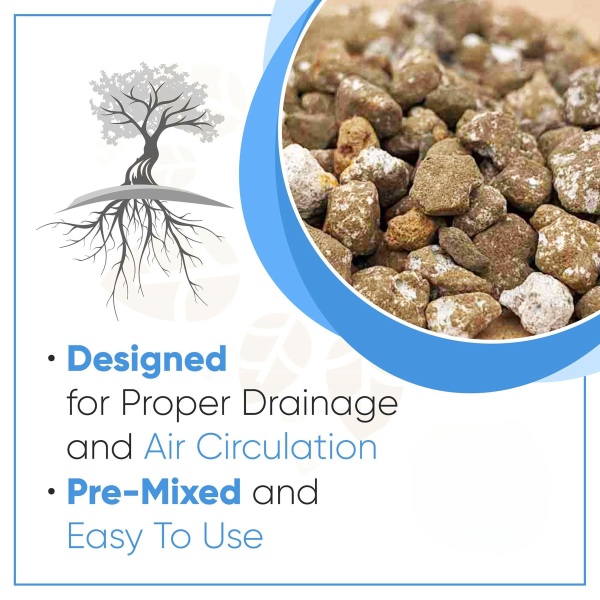 Pre-sifted natural bonsai soil with lighter particles
