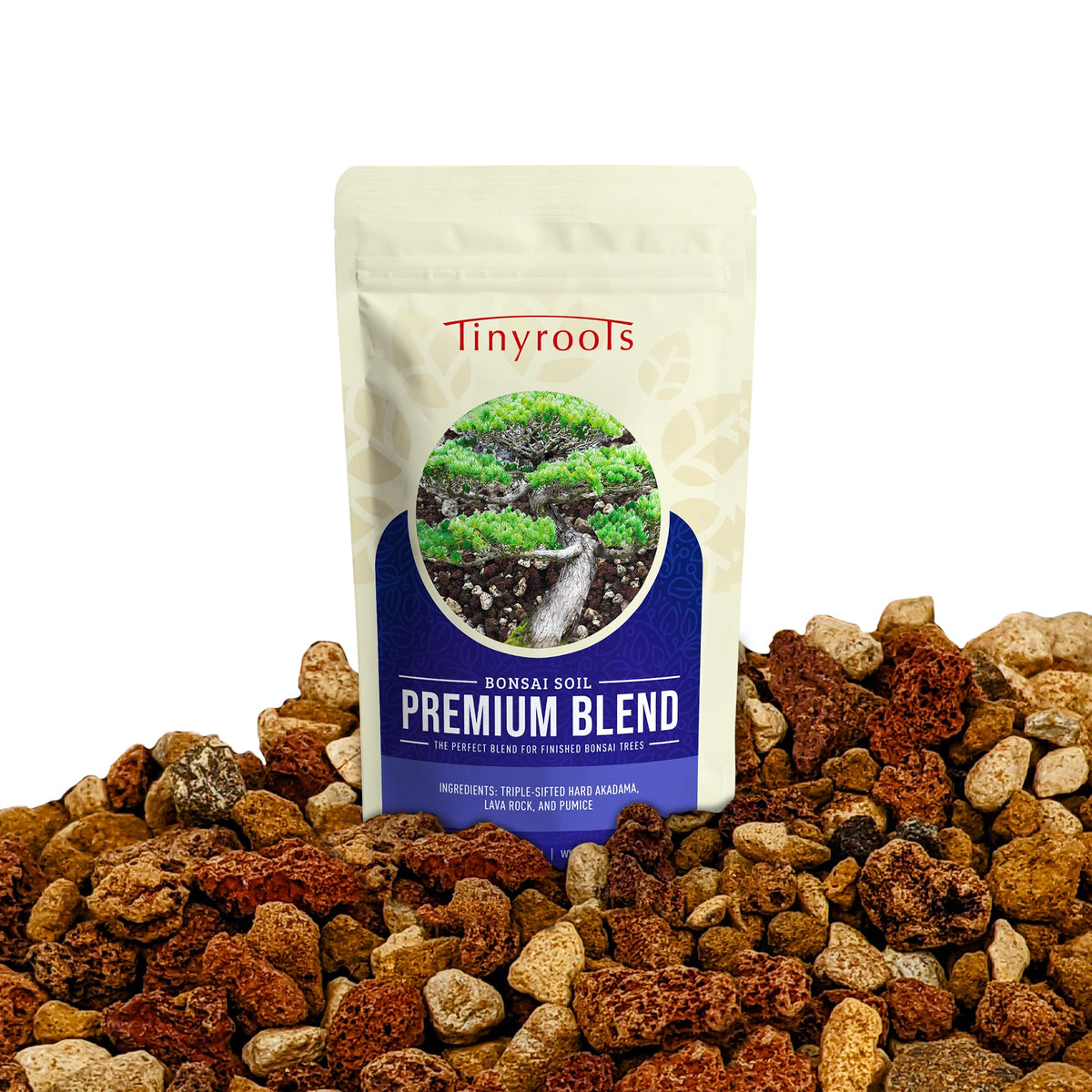 Bonsai Outlet Tinyroots soil bag provides balanced moisture for healthy roots.