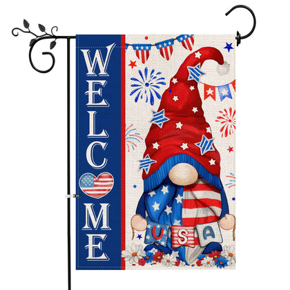 Bonsai Tree 4th of July flag front view, durable outdoor decor for patriotic display.