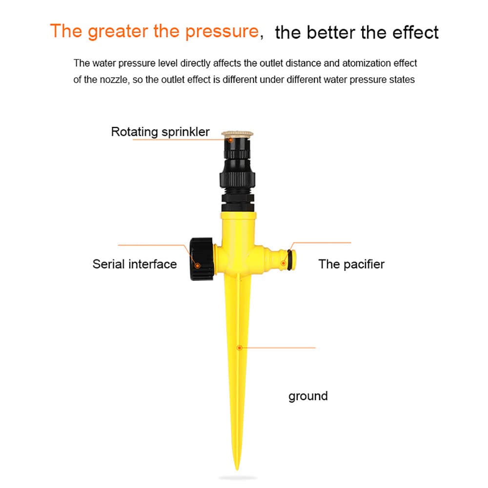 Bonseor 1/2-inch thread connects easily to standard hoses.