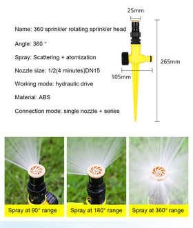 Bonseor easy-install lawn sprinkler ideal for quick outdoor setup.