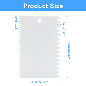 Bonsicoky plastic trowel spreader with 0-2 inch teeth for small-area work