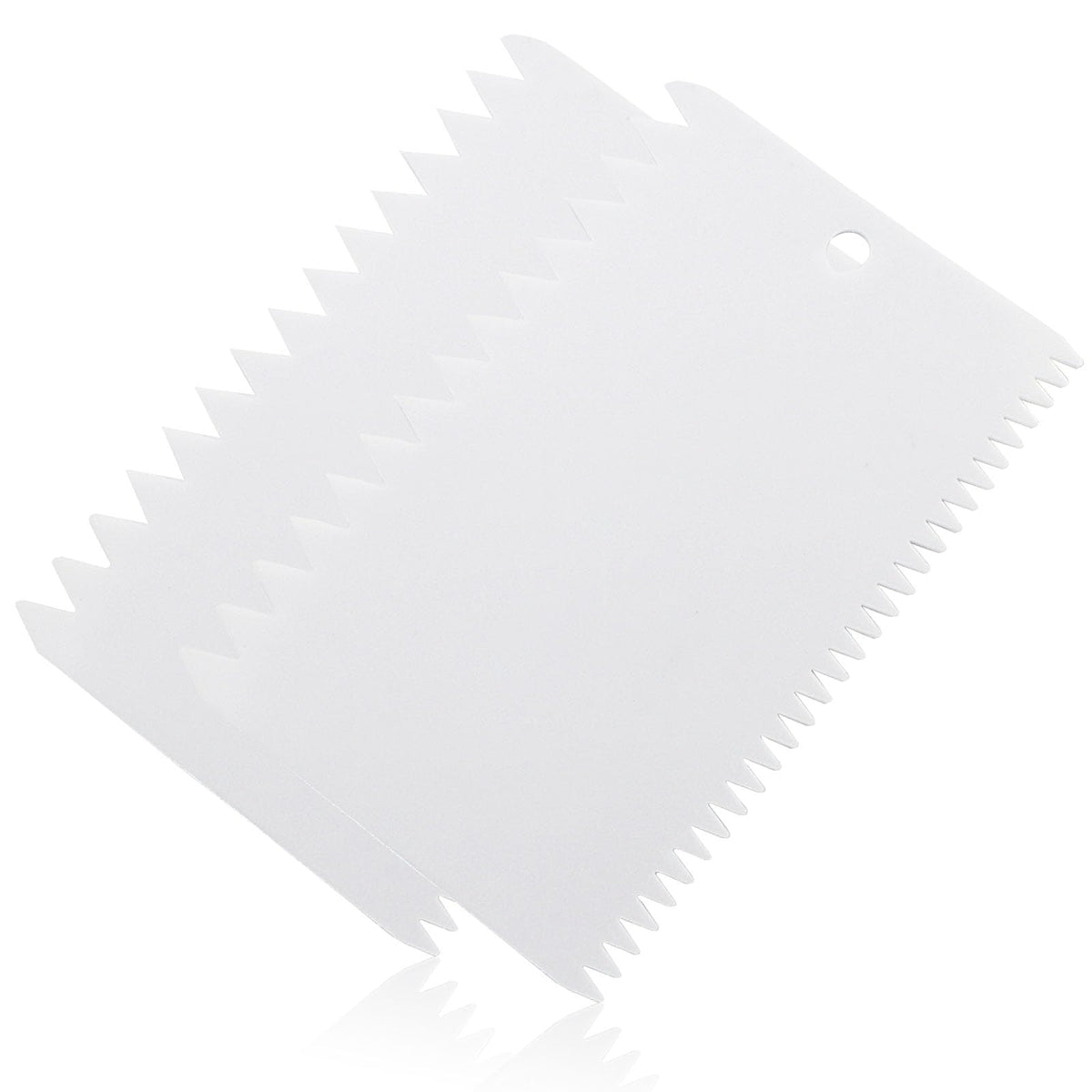Bonsicoky plastic trowel spreader with 0-4 inch teeth for precise epoxy application