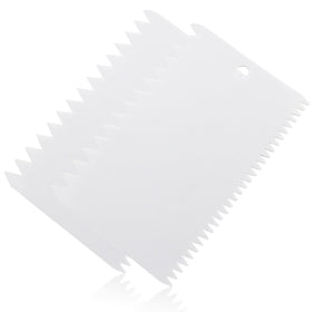 Bonsicoky plastic trowel spreader with 0-4 inch teeth for precise epoxy application