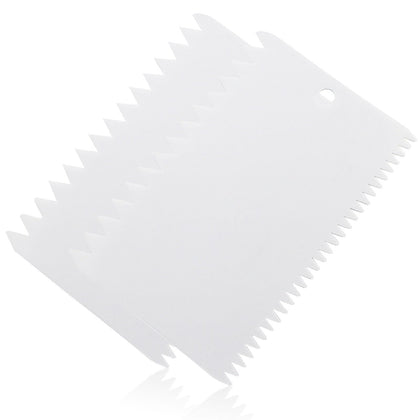 Bonsicoky plastic trowel spreader with 0-4 inch teeth for precise epoxy application