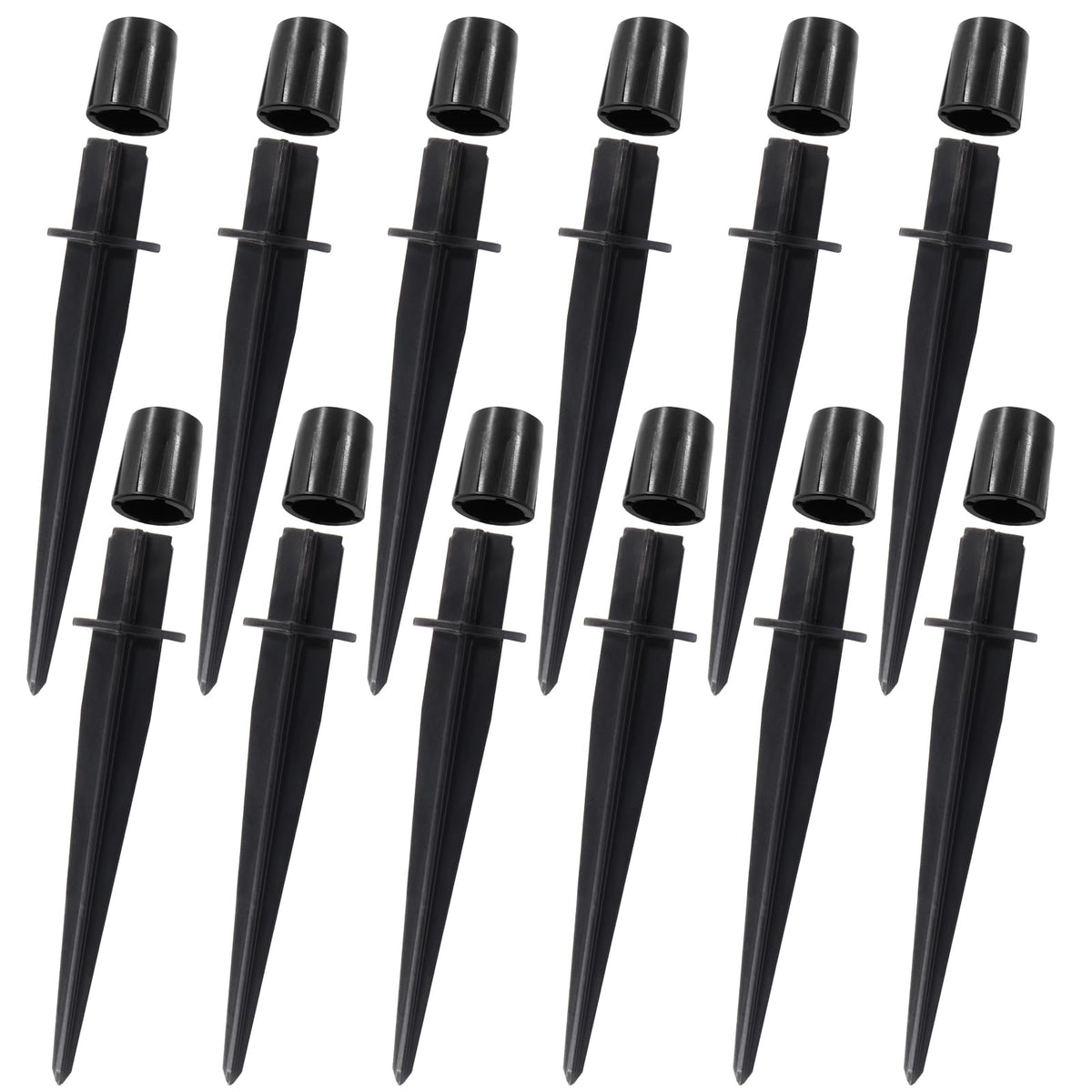 Bonsicoky solar light stake metal pack for durable outdoor lighting in the garden