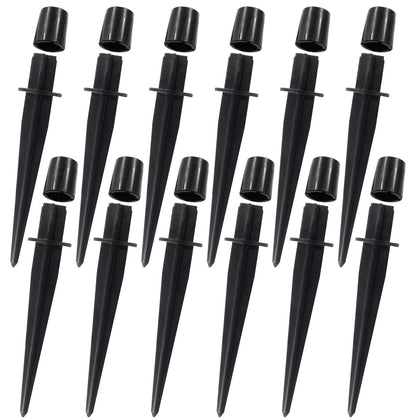 Bonsicoky solar light stake metal pack for durable outdoor lighting in the garden