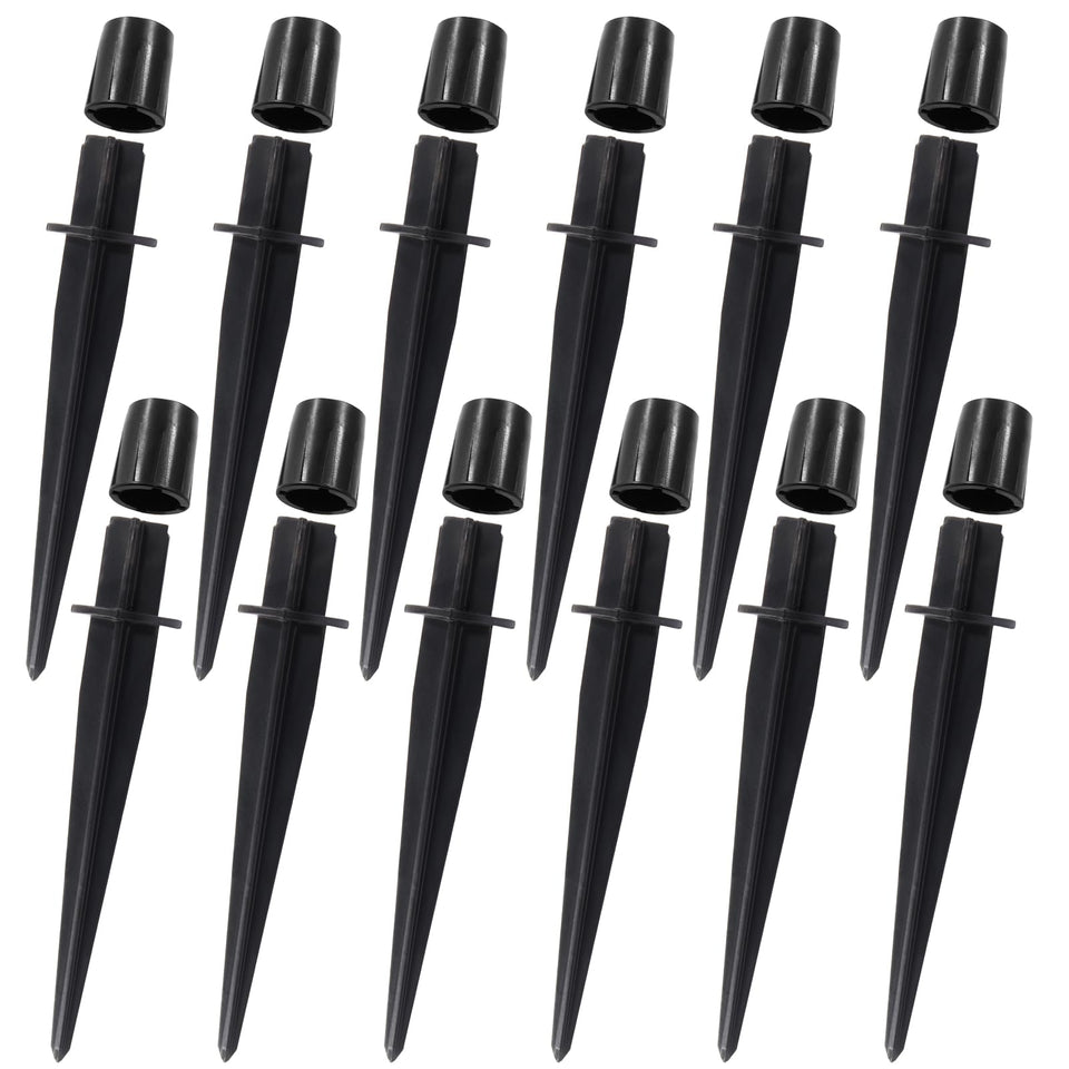 Bonsicoky solar light stake metal pack for durable outdoor lighting in the garden