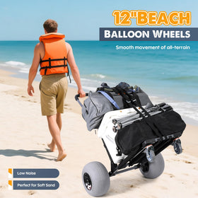 Bonsing Beach Cart Foldable Rod Holder: organized gear during seaside trips