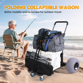 Bonsing Beach Cart Foldable Water Bottle Holder: stay hydrated while moving across dunes