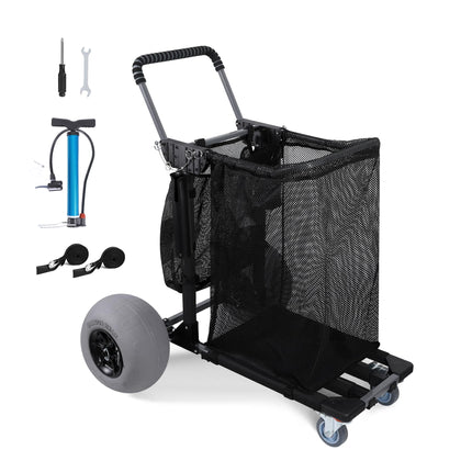 Bonsing Beach Cart Foldable Wheels Sand: easy beach mobility on soft sand