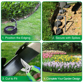 Bonviee 230 spikes set secures borders around curves.