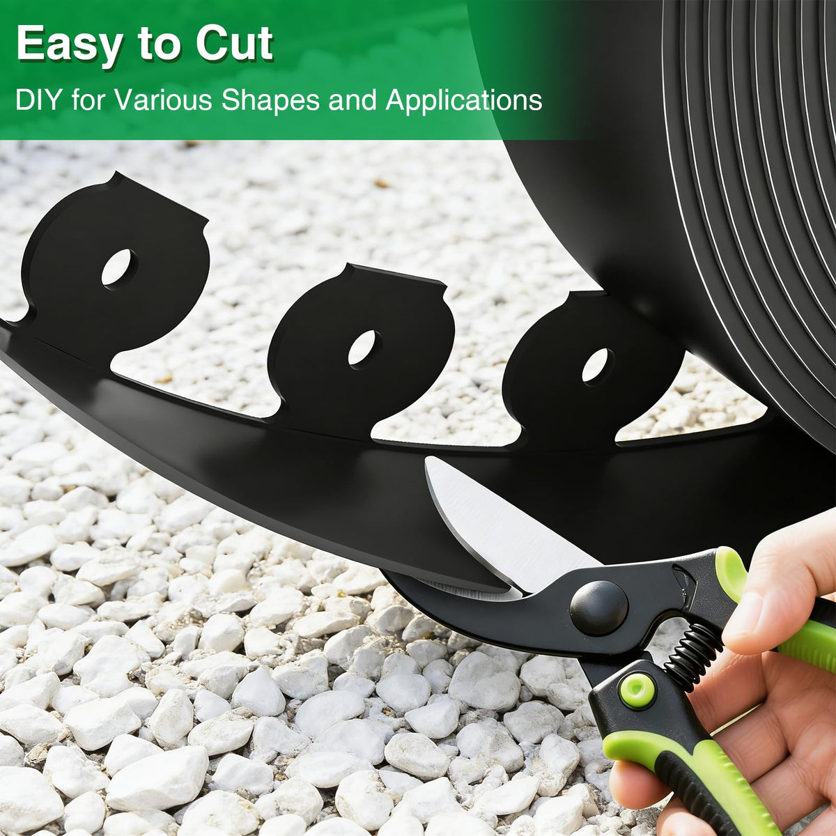 Bonviee 50ft edging coil ready for long, seamless garden borders.