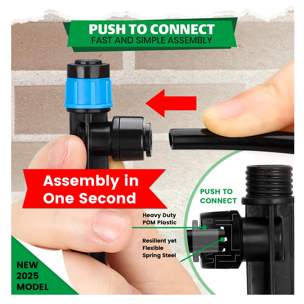 Bonviee adjustable-flow stake lets you tailor watering near roots