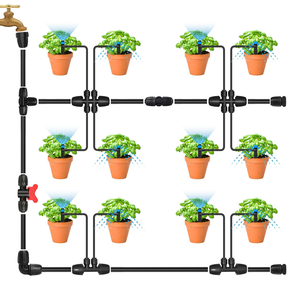 Bonviee application in vegetable garden and greenhouse irrigation
