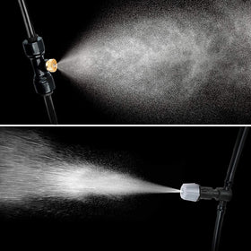 Bonviee misting kit with built-in filter protects against clogs.