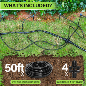 Bonviee push-to-connect fittings simplify setup and ensure secure seals.