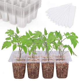 Bonviee seed starter tray with 12-cell drainage holes for healthy root airflow.