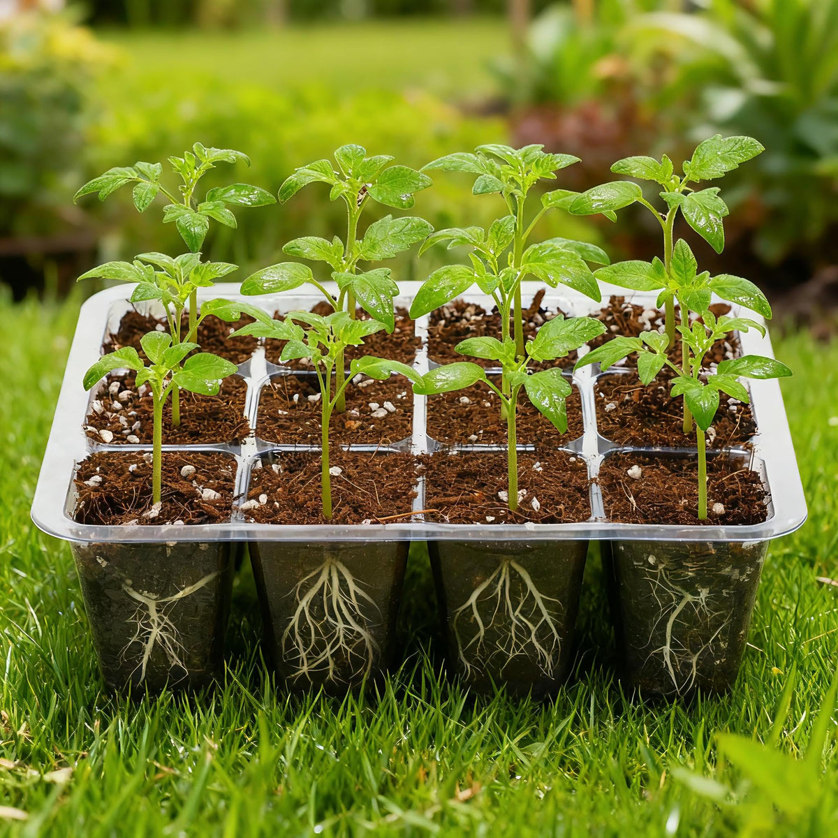 Bonviee seed starter tray helps you plan seedlings before garden planting.