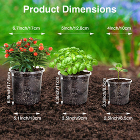 Bonviee seedling pot highlights drainage holes for better airflow and drainage.