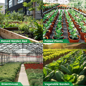 Bonviee watering root zone action for vegetables and containers.