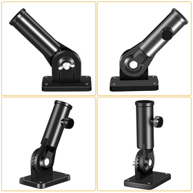 BONWIN bracket side view highlights durable aluminum construction for weather-resistant flag display.