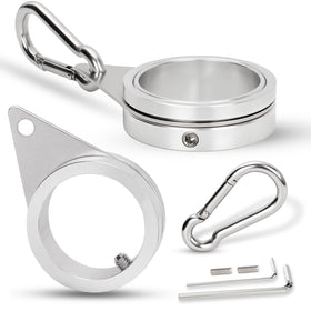 BONWIN flag pole ring clip with 360-degree rotation for smooth wind performance.