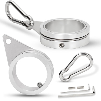 BONWIN flag pole ring clip with 360-degree rotation for smooth wind performance.