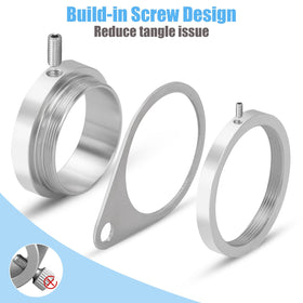 BONWIN stainless steel carabiners 2-pack for quick flag attachment