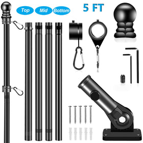 BONWIN thickened stainless steel pole for outdoor flag display