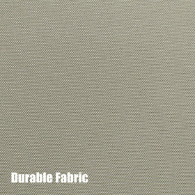 BONZER color-fast taupe fabric stays vibrant in sun.