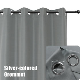 BONZER rust-proof 1.6-inch grommets for easy sliding.