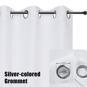 BONZER curtain with rustproof 1.6-inch grommets for smooth daily operation