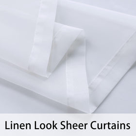 BONZER sheer curtains illustrating light-filtering and privacy balance for outdoor space