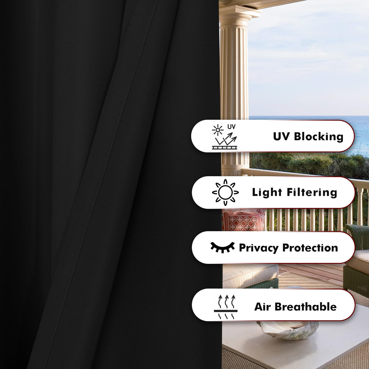 BONZER sun and rain shielding for outdoor spaces in any weather.