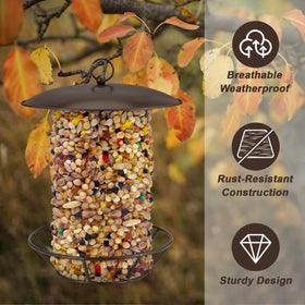 Booson cylinder seed cake feeder assembly shows a simple, tool-free setup.
