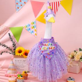 Booson goose bandana adds coordinated birthday look