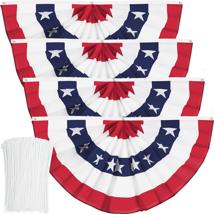 Booson USA pleated fan banner ready for indoor or outdoor display.
