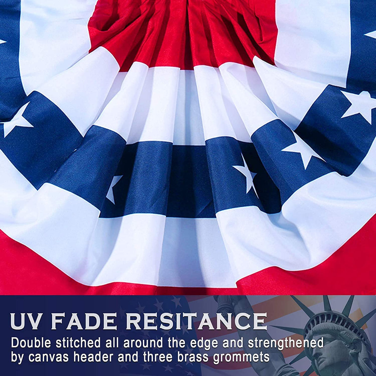 Booson flag uses UV fade-resistant dye for outdoor color.