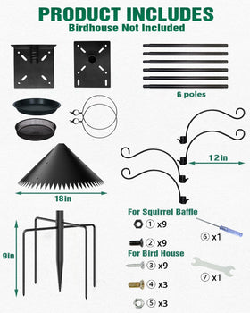 Boostool squirrel-baffle 18-inch design protects feeders from intrusion