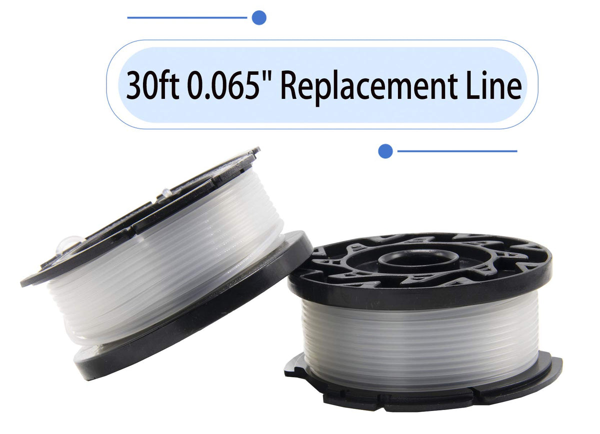 BOOTOP PIN AF-100 spool 30ft line demonstrates extended mowing reach
