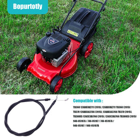 Bopurtotly clutch control cable on a lawnmower in real use