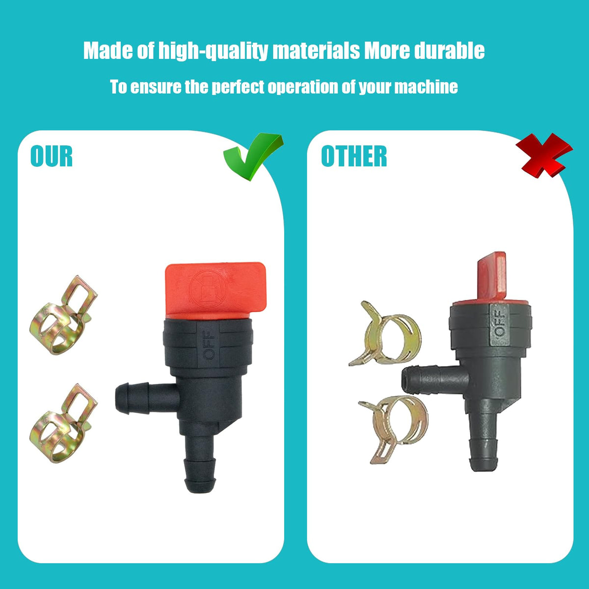 Bopurtotly Tecumseh compatible valve 35857 ready for mower routine.