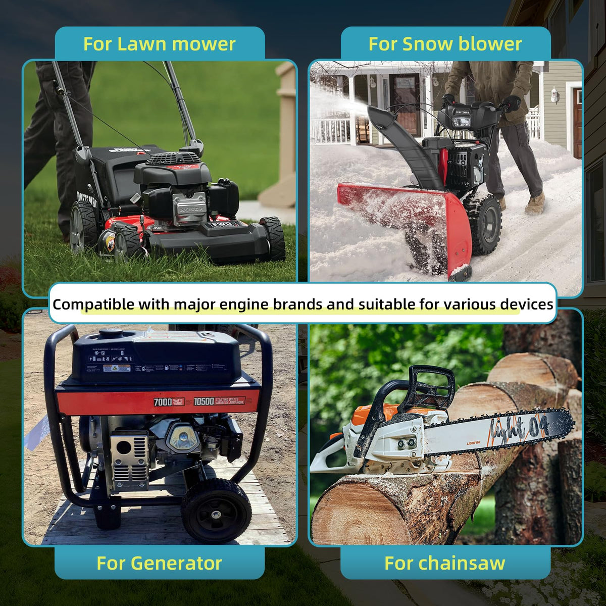 Bopurtotly fuel line suitable for lawn mowers, snow blowers, and other small engines.