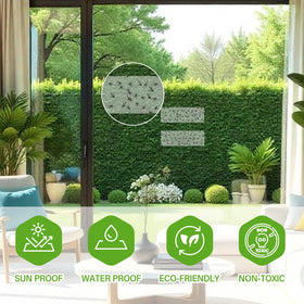 Boromine clear window sticker leaves no residue after removal.